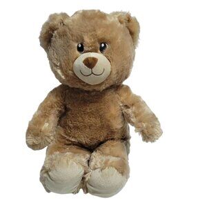 Build A Bear Lil Brownie Teddy Plush 15 Inch Brown Cream Stuffed Animal Toy